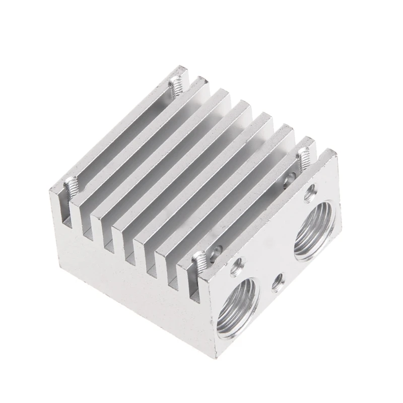 

Double Spray Nozzle Heat Sink E3D Metal DIY Extrusion Aluminum Block