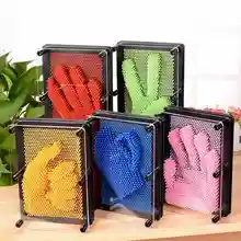 Pin arte clássico 3d clone, mão, modelo mágico, brinquedo, crianças, brinquedo, escritório, brinquedo