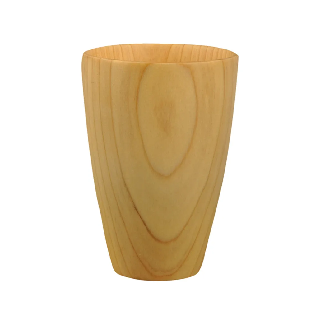 

New Wooden Cup Log Color Handmade Natural Wood Coffee Tea Beer Juice Milk Mug Wood Glass Teacups