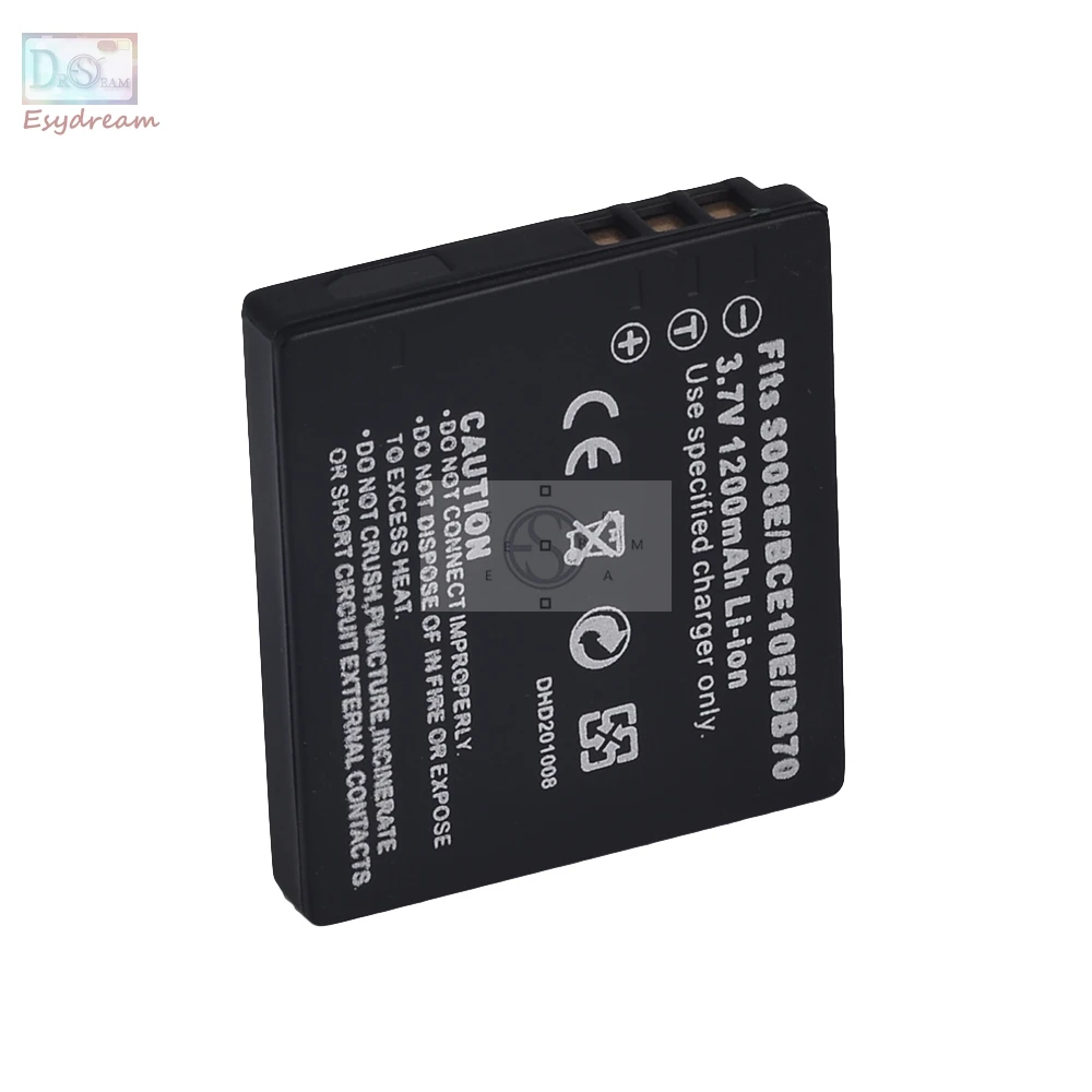 Batteria S008 Dmw-Bce10 1200Mah Per Panasonic Fx30 Fx35 Fx33 Fx36 Fx55 Fx500 Fs5 Fs3 Fx12