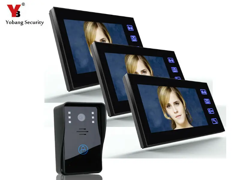 Yobang Security 7 inch Video Intercom Monitor for Home Digital LCD Door Viewer video porteiro Video Door Phone Doorbell