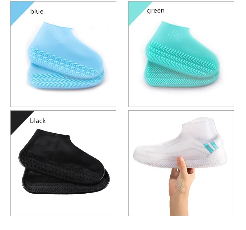 Силиконовый дождевик для обуви; непромокаемые сапоги; нескользящие Водонепроницаемые Дождевики с высоким берцем; ; аксессуары для сыпучих грузов