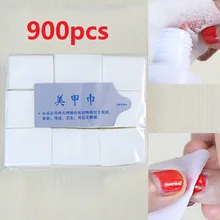 5 пакетов/лот 900 шт дизайн ногтей, хлопок, Одноразовые Инструменты для полировки ногтей, чистое полотенце