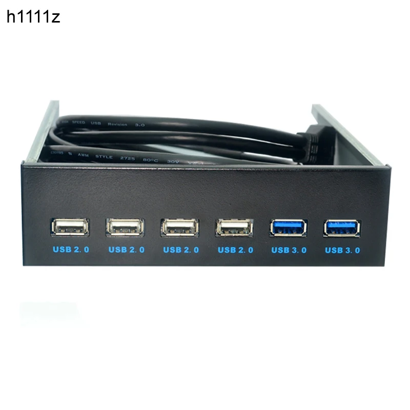 لسطح المكتب USB3.0 البصرية محرك الجبهة لوحة 5.25 بوصة USB HUB 9PIN 19PIN إلى 4 منافذ USB2.0 + 2 منافذ USB 3.0 للكمبيوتر مرن خليج صينية