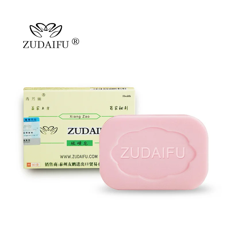 1 шт. zudaifu серное мыло добавить 1 шт. zudaifu псориис крем для тела массажные пластыри - Цвет: 1 piece soap