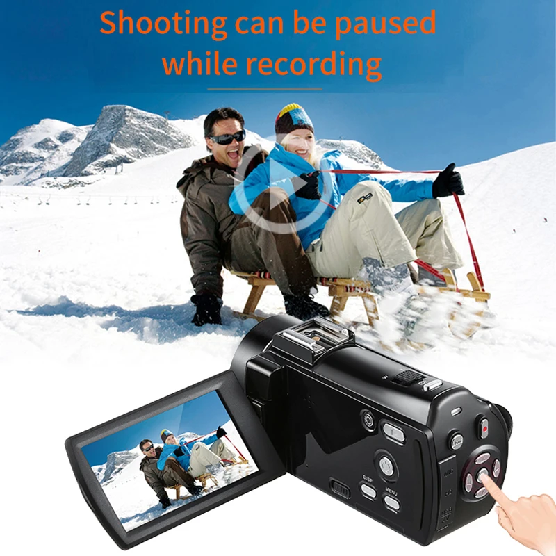 Ordro HDV V7 Plus Цифровая камера HD 1080P 3 'экран ИК ночного видения профессиональная