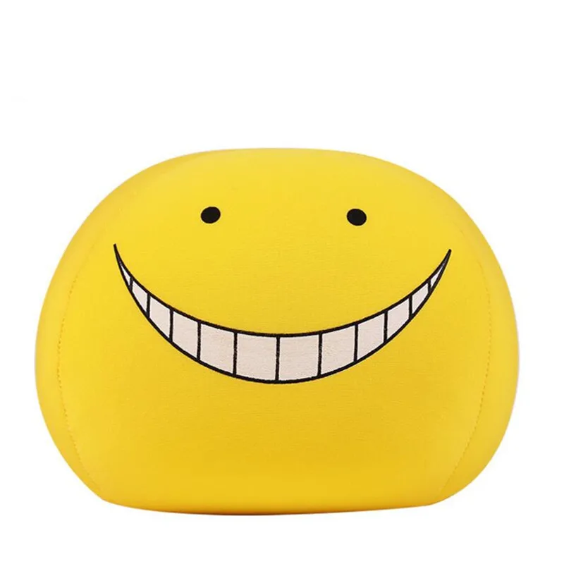 

1pc 20cm Anime Kawaii Emoji Face Pillow Ansatsu Kyoushitsu Korosensei Foam Particles Toy Kids Assassination Classroom Cushion