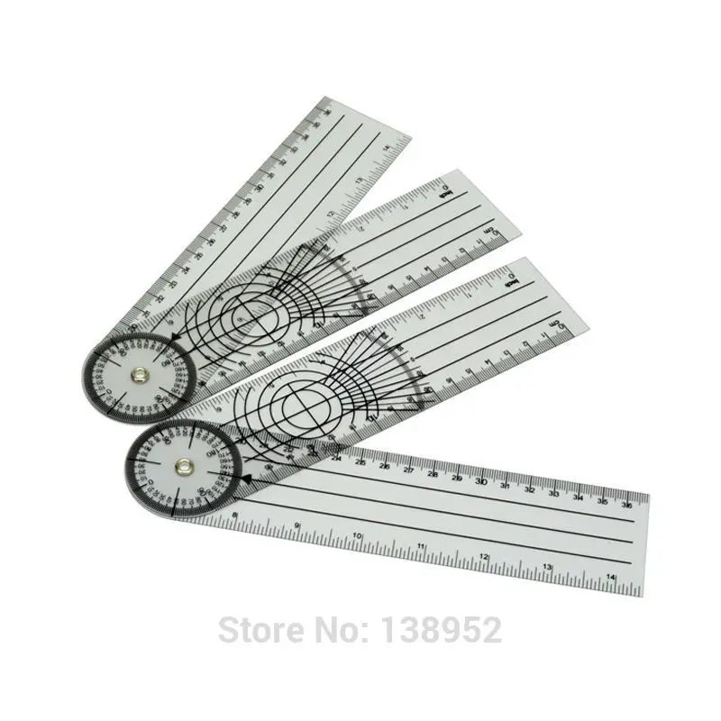 360 Degree Measuring Tool Spinals Goniometer Protractors Userful Multi-Ruler Goniometer Angle Medical Spinal Ruler Professional