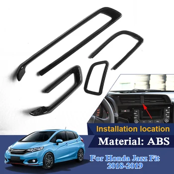 

Car Styling Middle Outlet Sequin For Honda Jazz City 2018 2019 Internal Accessories Middle Air Conditional Outlet Car Stickers