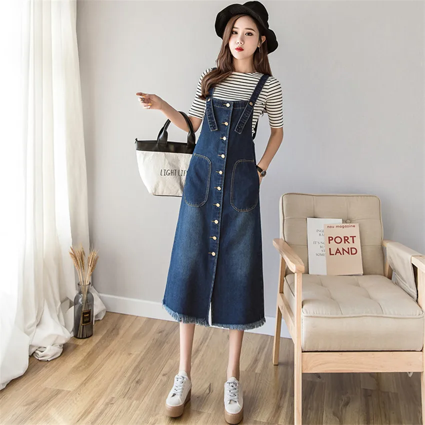 Summer Dress Women Sleeveless Spaghetti Strap Jeans Dress 2019 Plus Size Dresses For Women Long Suspender Sundress Robe Femme