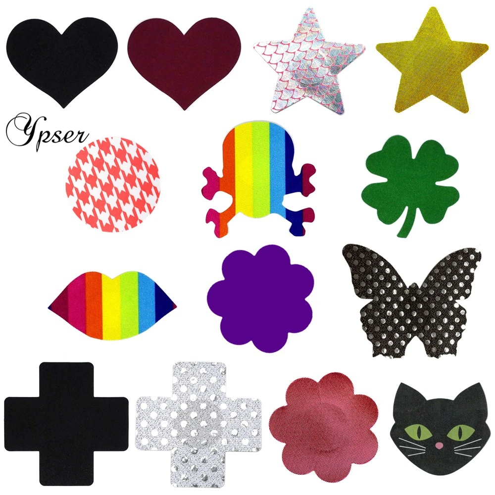 14 Pairs 8Choices Breast Petals Mixed Style Sexy Adhesive Nipple Cover