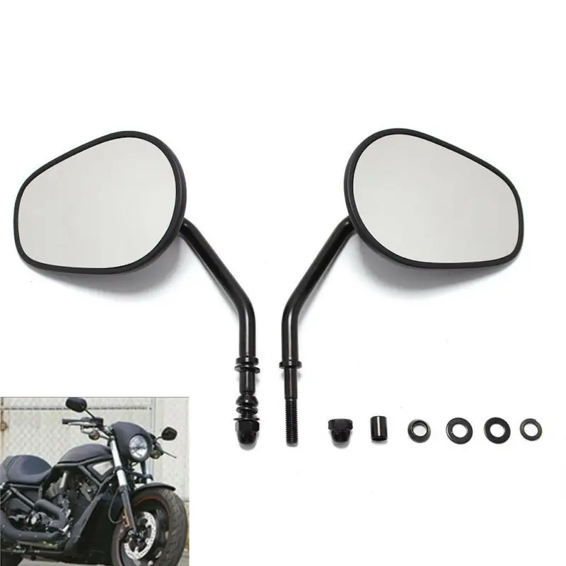Мотоцикл 8 мм заднего вида боковое зеркало для Harley XL1200L XL883 XL883L Sportster 4 цвета