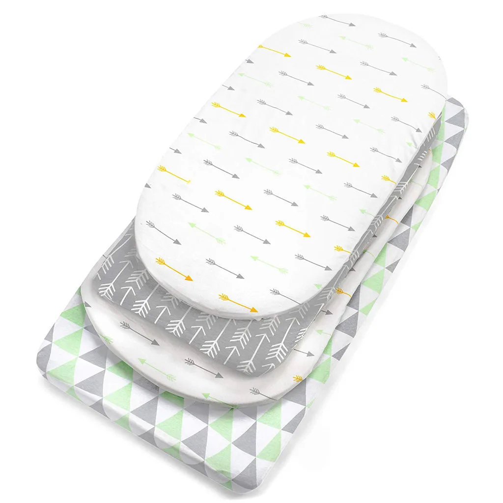 ISHOWTIENDA 3 шт. мягкая детская кроватка набор колыбели установлены простыни для Наматрасники спальное покрытие