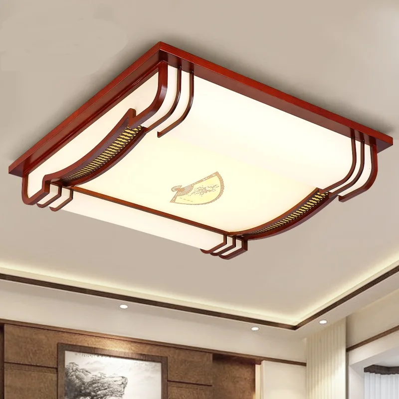 

The of modern bedroom square wooden ceiling lights antique parchment lighting scroll ceiling lamp Book wood lamp LO81015