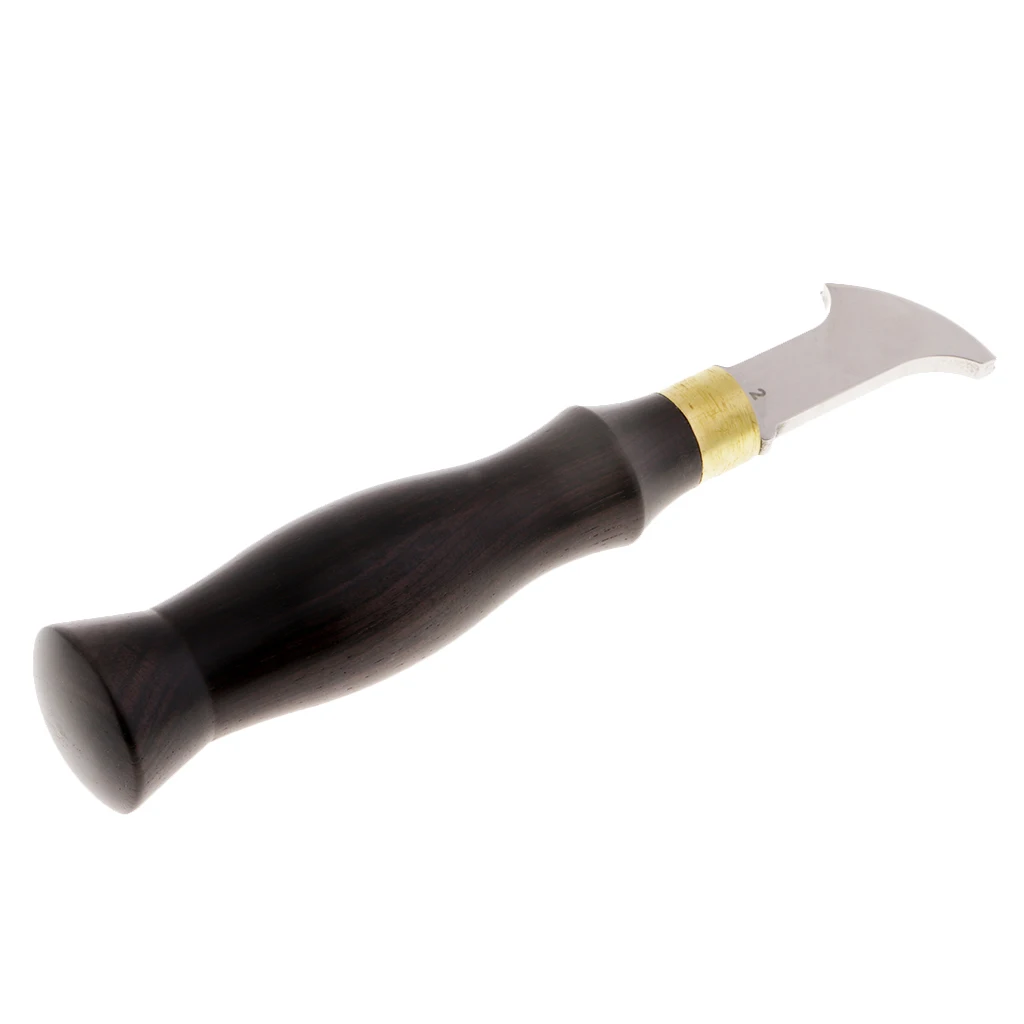 DIY Leather Craft Edge Creaser Stainless Steel Ebony Edge Marking Decorate Tool