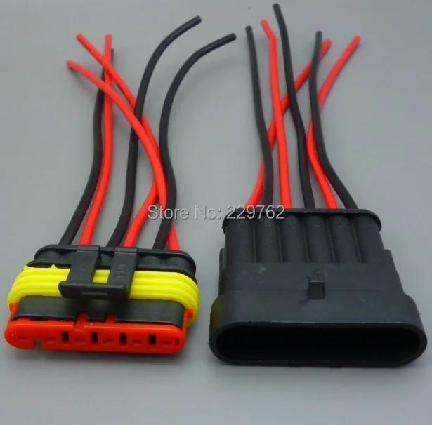 6 Pin Way Sealed Waterproof Electrical Wire Connector PluG