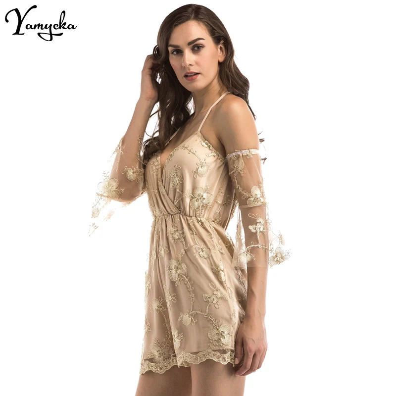 2018 Sexy Off The Shoulder Women Jumpsuit Romper Short Playsuits Lace Up Backless Summer Beach Club Party Bodysuit Overalls