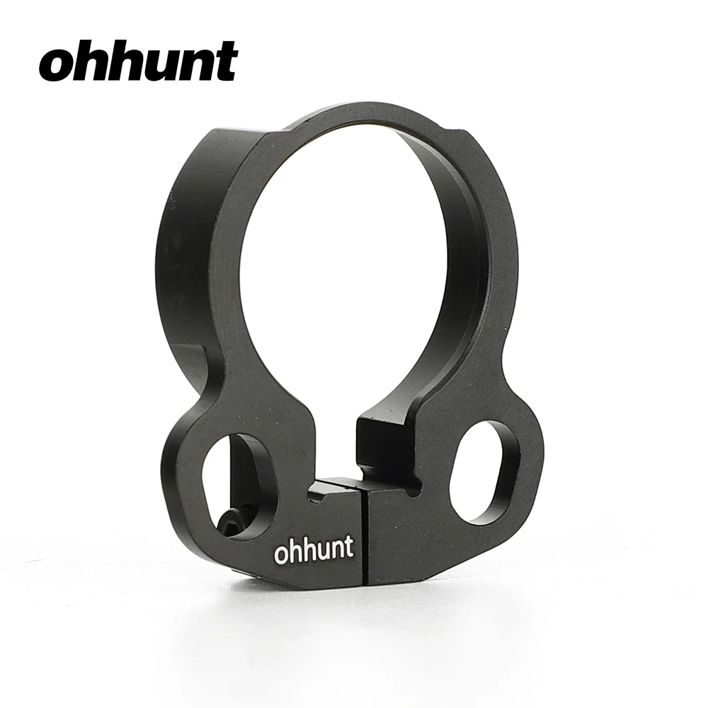 

ohhunt Loop End Plate Sling Swivel Adapter for 4 or 6 Position Stock Tactical AR15 M4 Rifle Hunting Gun Accessories Black