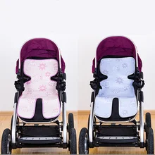 Горячая Распродажа, новая летняя детская Глянцевая шелковая подстилка Матрасик в коляску, уплотненная детская подушка для сиденья автомобиля, детская коляска, чехол для сиденья, 2 дополнительных цвета