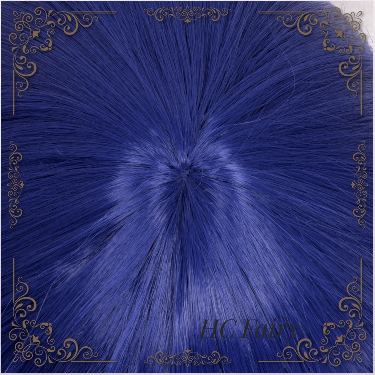Шоу рок! Plasmagica голубой Hijirikawa синтетический парик для косплея синий вьющиеся волосы для взрослых Хэллоуин