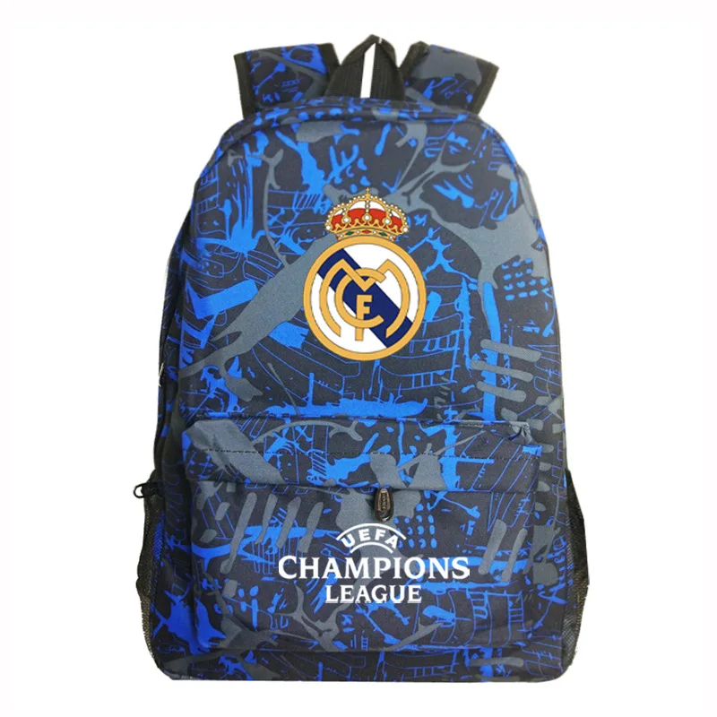 

New Arrival Real Madrid Man Women Backpack Christmas gift for the kids For Football teenager Mochila School Bags
