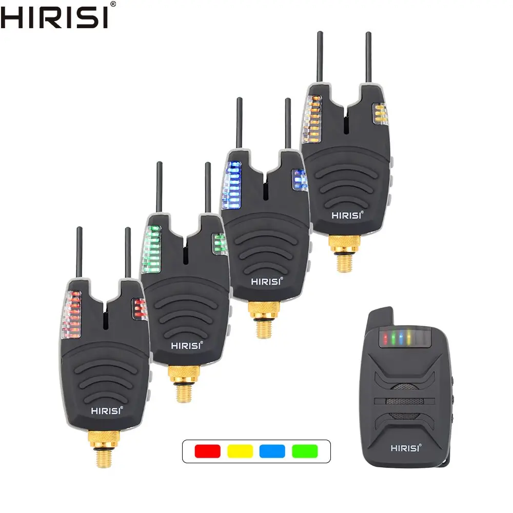 Kaufen Wasserdicht Karpfen angeln biss alarm set mit Haken Ohr Bar drahtlose fischerei alarm 1 + 4 set mit sound LED b1230