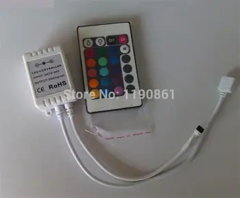 

Dream color LED strip controller 24 key IR Remote Controller Free shipping 4set/lot