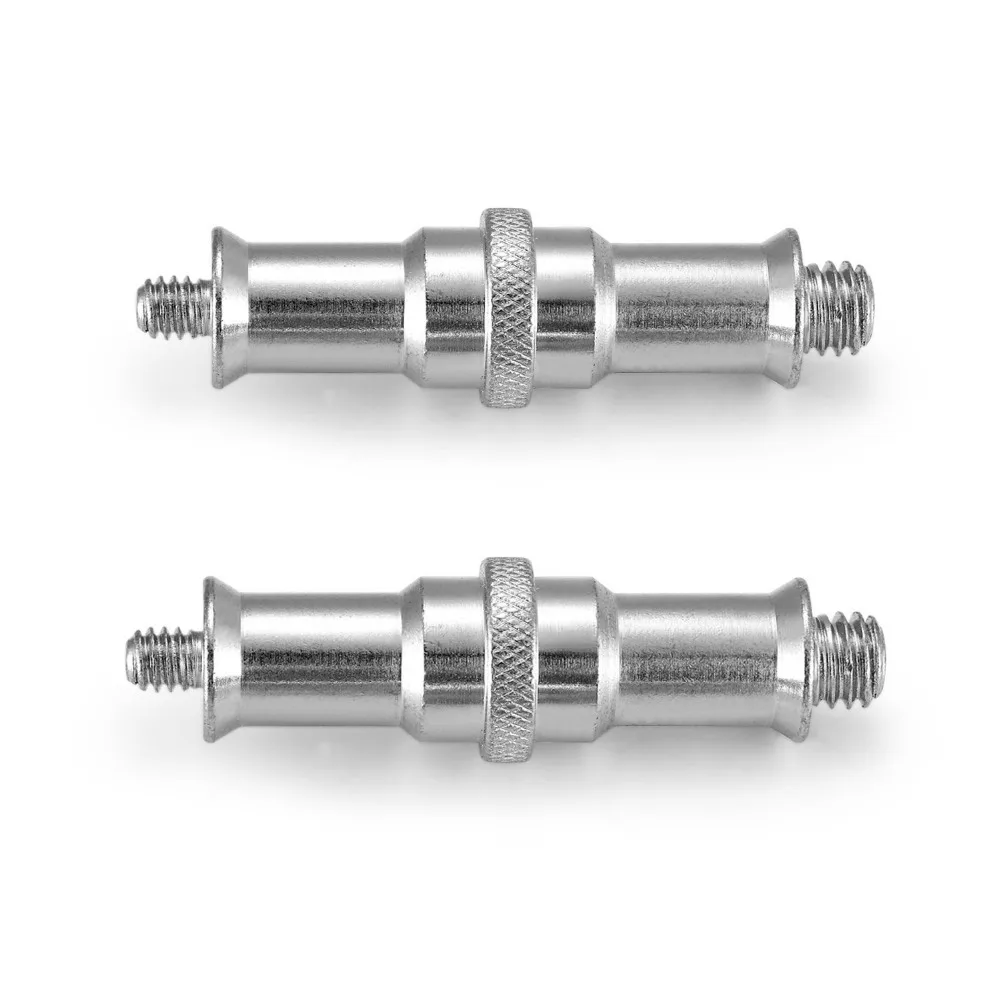  Neewer 2 Pcs Standard 1/4 to 3/8 inch Metal Male Convertor Threaded Screw Adapter Spigot Stud for S