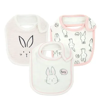 

Baby Bibs Cute Cartoon Pattern Toddler Baby Girl Boy Waterproof Saliva Towel Cotton Fit 0-3M Infant Burp Cloths Kid Feeding Sets