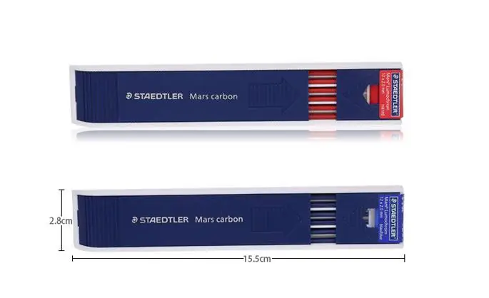 Staedtler Mars Carbon 200 2,00 мм механический грифель для карандашей 4B HB 2H черный/синий/красный цвета офисные и школьные принадлежности для письма