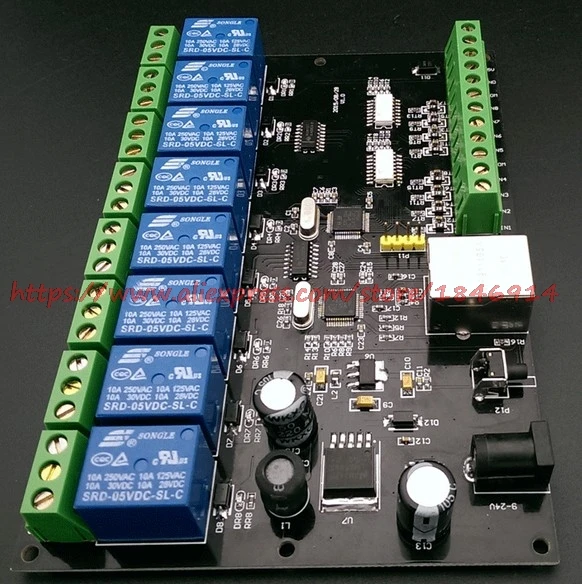 Бесплатная доставка сетевое РЕЛЕ 8 каналов реле Ethernet /IP TCP/8 MODBUS выводов из