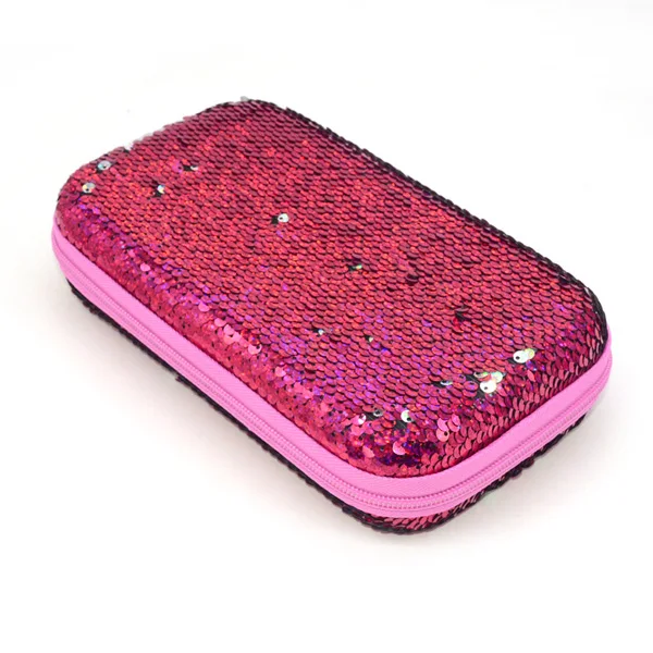 Чехол для карандашей с блестками Estuche Escolar Kalemlik Trousse Scolaire Stylo Sequin коробка для карандашей Utiles Escolares милый чехол для ручек Astuccio - Цвет: Rose EVA