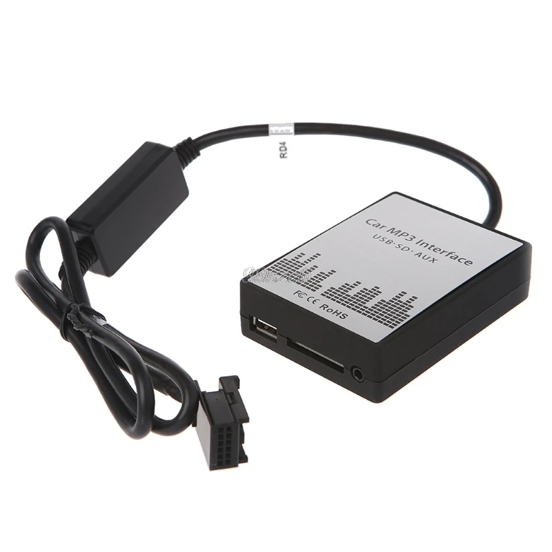 USB SD AUX Автомобильный MP3 музыкальный CD Changer аудио адаптер для peugeot 307 407 Citroen C4 C5 RD4 12PIN интерфейс качество CD Прямая поставка