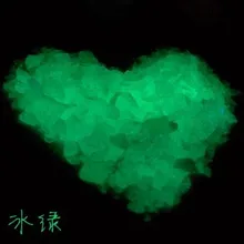 100 г/лот световой камень песок украшения Материал откольной аквариум светятся ночью для Стекло флакон