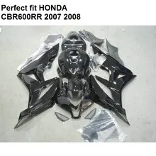 Горячая Распродажа Обтекатели для Honda черный CBR 600 RR 07 08 комплект обтекателей CBR600RR 2007 2008 MB91