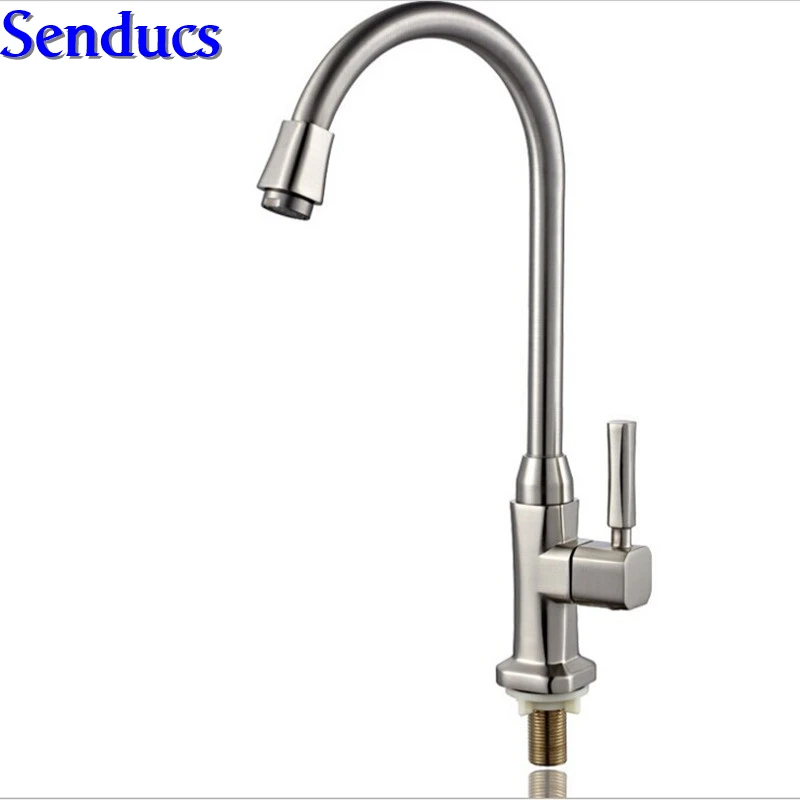 Free shipping Senducs Frog kitchen tap with single handle single cold