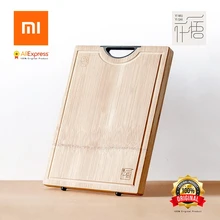 Xiaomi YI WU YI SHI разделочная доска без воска без масла утолщенная цельная бамбуковая Антимикробная доска