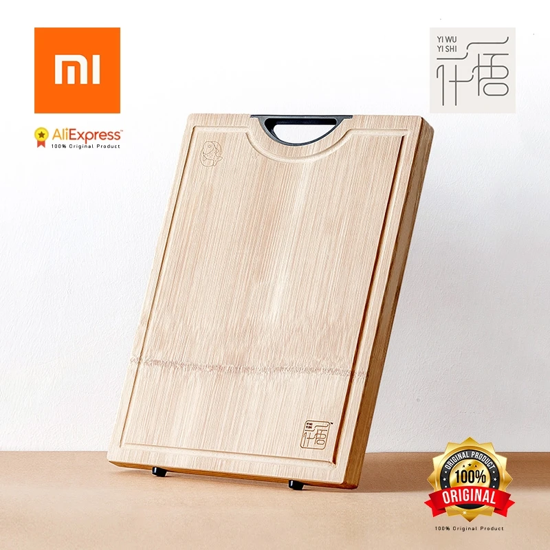 

Xiaomi Original YI WU YI SHI Chopping board Cutting Board Without Wax Without oil Thickened whole Bamboo Antimicrobial