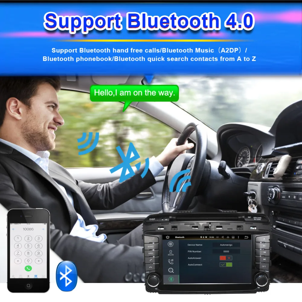 Top 8 Inch Android 8.0 Octa Core 4GB RAM 32G ROM Car PC DVD CD Player For Kia Sorento 2015- GPS Navigation Radio Stereo WIFI 4G 2