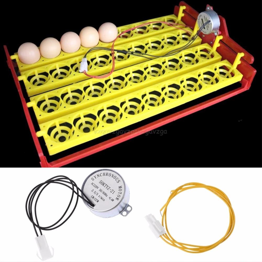 

220V Turn The Eggs Tray Incubator Accessories Automatic Incubator Egg Turning Motor For Incubator Mr07 19 Dropship