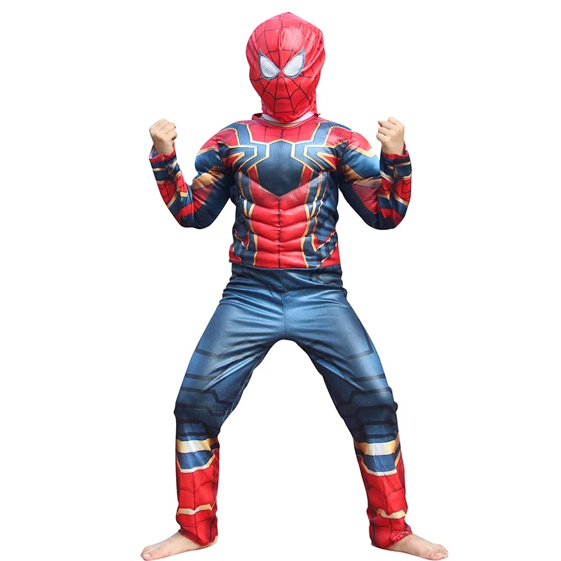 

halloween costume for kids animal spiderman muscle suit superhero cosplay costumes grils boys Carnival Spider man children