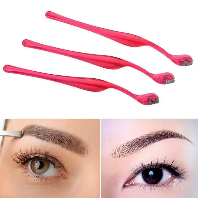 

3Pcs/Lot Portable Makeup Eye Brow Razor Blade Eyebrow Trimmer Shaper Shaver Face Hair Remover Set Women Fashion