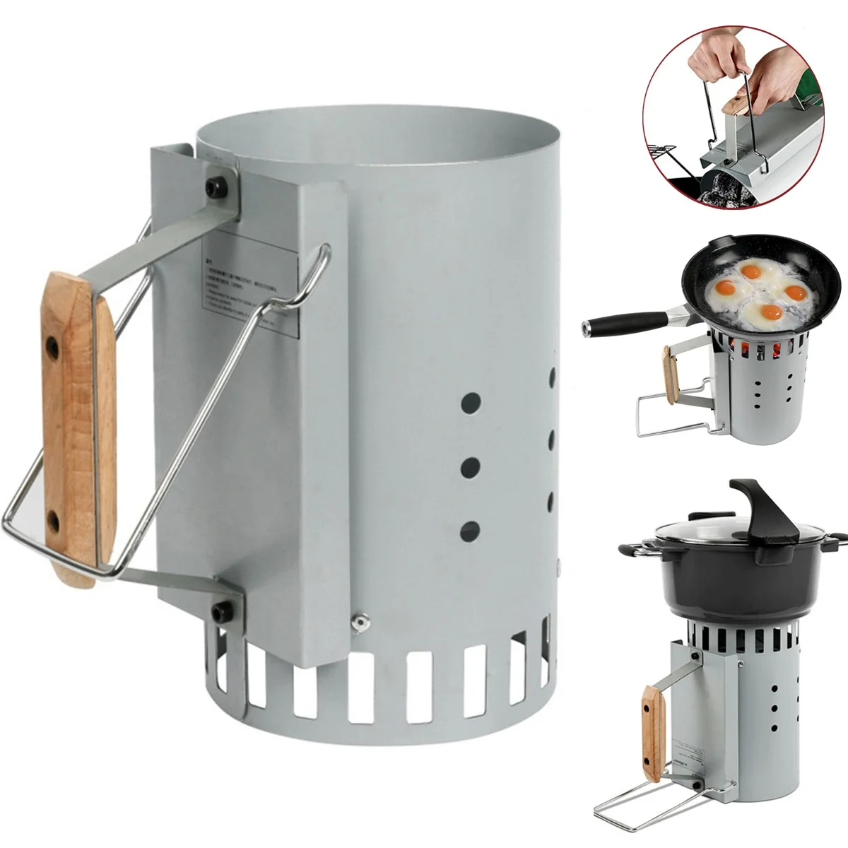 

Outdoor Camping Hiking Backpacking Ultralight Titanium Wood Stove Burning Stove (Small) Outdoor Titanium Ti Cooking System