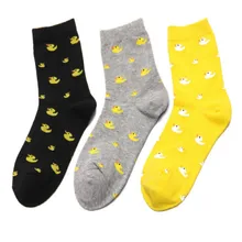 10 шт. милый утенок носки с животными корейский Harajuku уличная Harajuku Зима Осень теплые хлопковые Повседневные носки для женщин и мужчин удобный подарок