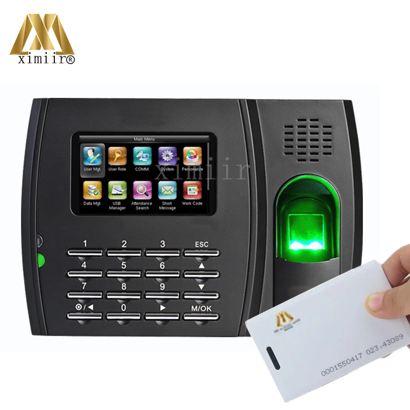 

U8 3 Inches Tft Screen 125Khz Card Both Read Fingerprint Sensor Fingerprint Reader Time Recoder Fingerprint Attendance