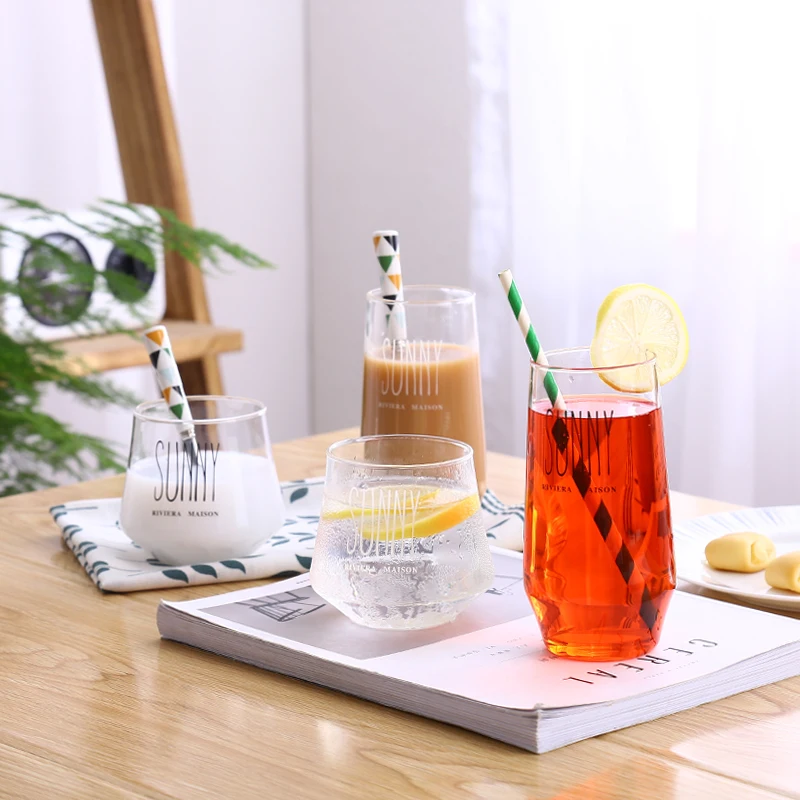 

Creative Drinkware Round Wine Beer Glass Whiskey Glasses Transparent Coffee Milk Tea Water Fruit Juice Drinking Vessel