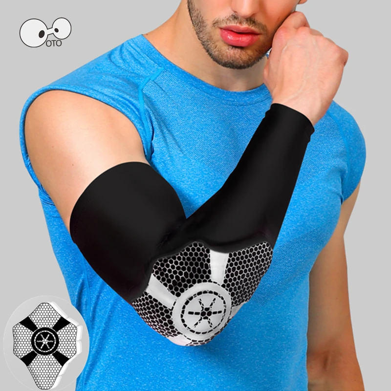 1PCS Newest Elastic Gym Sports Elbow Support Basketball Arm Sleeve Elbow Pads