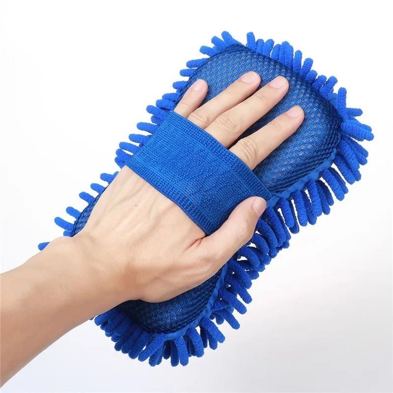 

Super Car Wash Glove Car Hand Soft Towel Microfiber Chenille Car Cleaning Sponge Block Car Washing Supplies