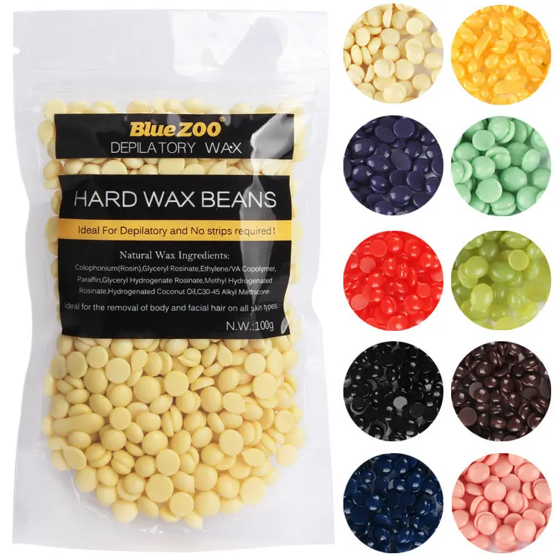 100g Depilatory Wax Pellet 10smells Hard Wax Beans For Hair Removal No