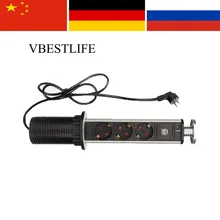 Домашняя штепсельная вилка европейского стандарта, usb-розетка, выдвижная кухонная розетка, Офисная настольная розетка, ТП кухня, 1USB порт для зарядки, выдвижная розетка питания